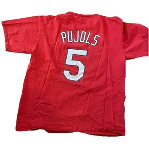 Majestic MLB St Louis Cardinals Albert Pujols Baseball Shirt Mens Large
